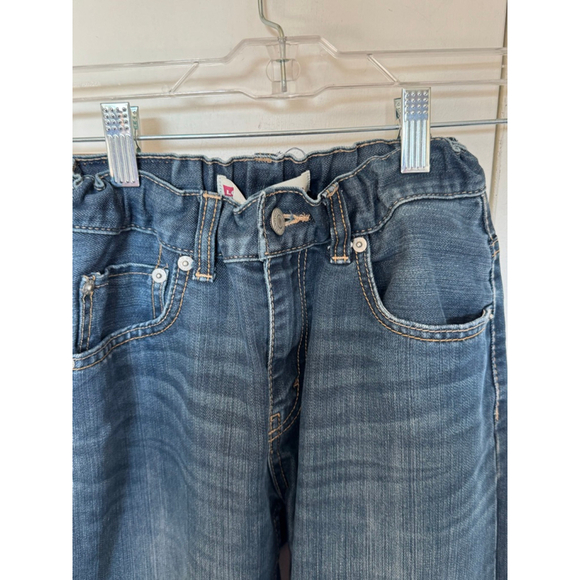 Boys Levi's 505 Regular Fit Blue Jeans Size 14 - Picture 2 of 8